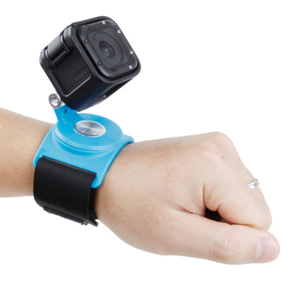 TMC HR357 360-degree Rotation Mount with Straps for GoPro, Insta360, DJI and Other Action Cameras(Blue) - Wrist Strap by TMC | Online Shopping UK | buy2fix