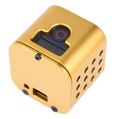 Housing Shell CNC Aluminum Alloy Protective Cage with Insurance Back Cover for GoPro HERO5 Session /HERO4 Session /HERO Session(Gold) - DJI & GoPro Accessories by buy2fix | Online Shopping UK | buy2fix