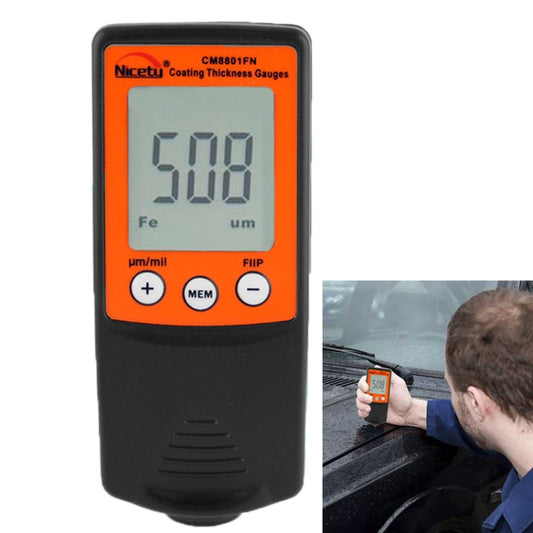 NICETY Coating Thickness Gauge for Measurement of Non-magnetic Coatings on Ferromagnetic Substrates and Electrically Non-conductive Coating on Non-ferrous Metals (CM8801FN) - Consumer Electronics by buy2fix | Online Shopping UK | buy2fix