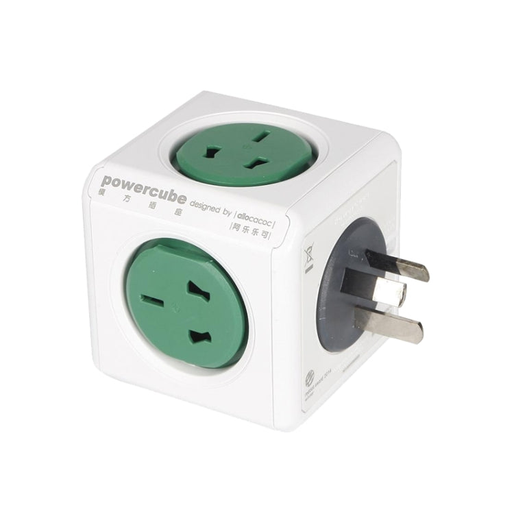 PowerCube 10A Universal Wall Adapter Power Socket with 5 US / AU Sockets for Home Office, AU Plug, Random Color Delivery - Consumer Electronics by buy2fix | Online Shopping UK | buy2fix