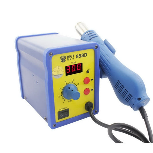 BEST BST-858D AC 220V 50Hz 650W LED Displayer Adjustable Temperature Unleaded Hot Air Gun with Helical Wind(Blue) - Heat Guns by BEST | Online Shopping UK | buy2fix