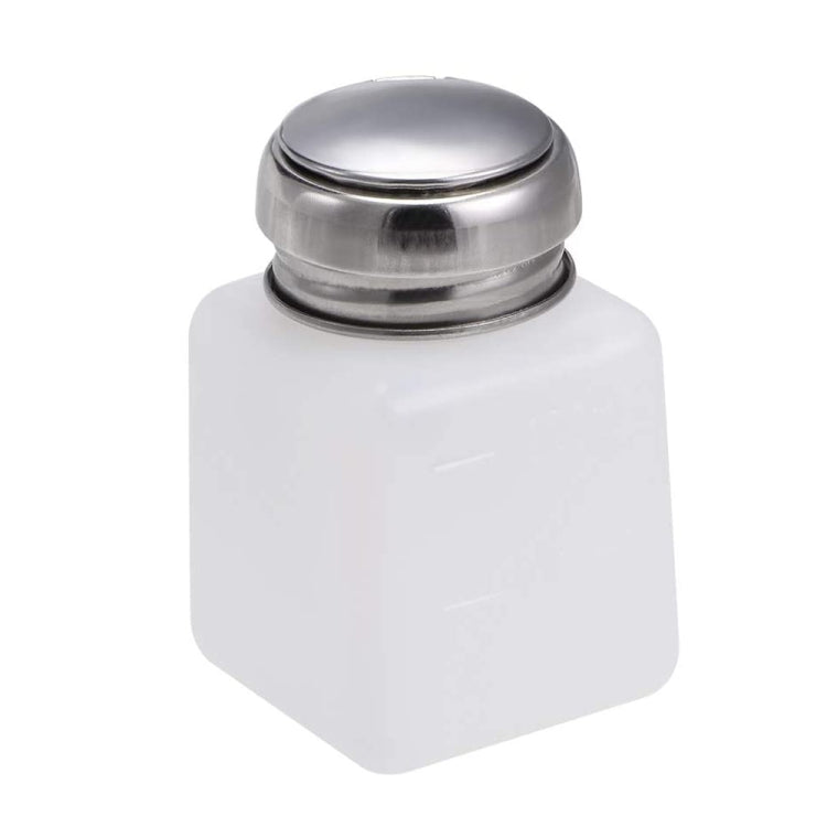 100ml Push Down Alcohol and Liquid Container Bottle(White) - Others by buy2fix | Online Shopping UK | buy2fix