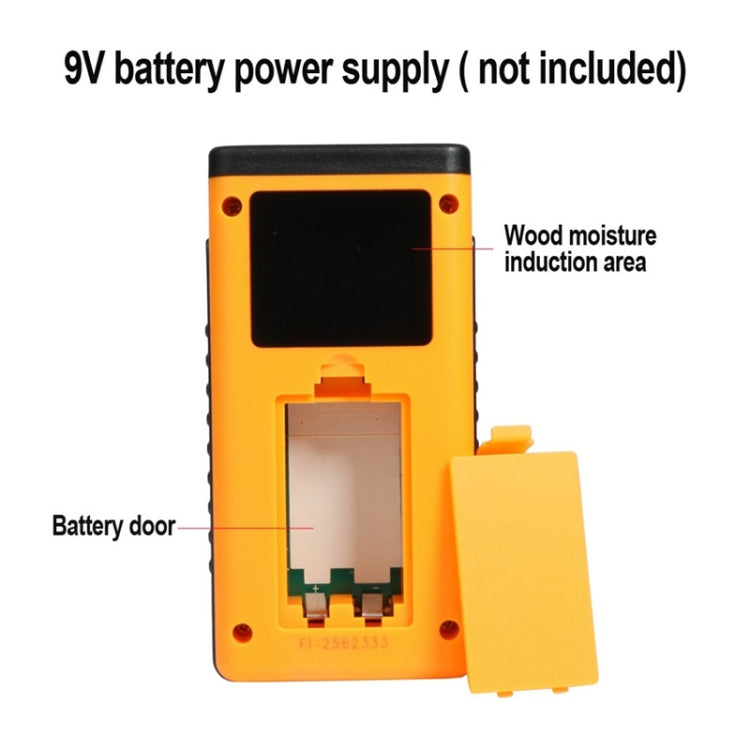 GM630 Digital Wood Moisture Meter with LCD(Orange) - Consumer Electronics by buy2fix | Online Shopping UK | buy2fix