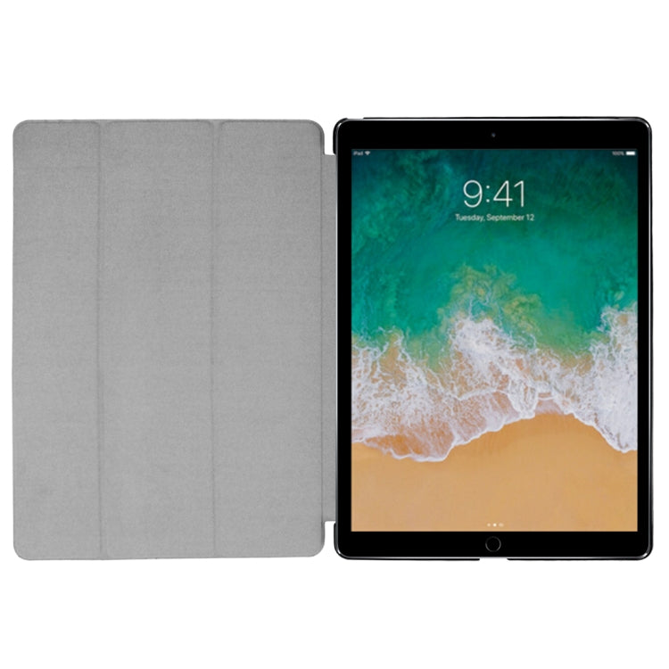 Custer Texture Horizontal Flip Smart Leather Case with 3-folding Holder  & Sleep / Wake-up Function for iPad Pro 12.9 inch 2017 / 2015(Dark Blue) - More iPad Cases by buy2fix | Online Shopping UK | buy2fix