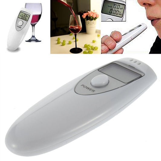 Digital LCD Display Breath Alcohol Tester with Audible Alert(White) - Breath Alcohol Tester by buy2fix | Online Shopping UK | buy2fix