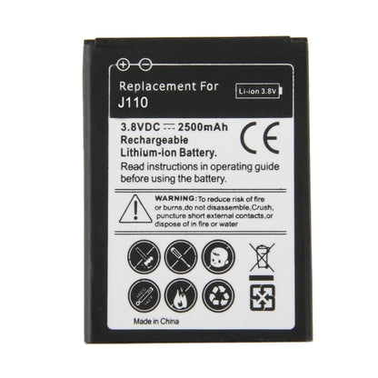 For Galaxy J1 Ace / J110 2500mAh Rechargeable Li-ion Battery(Black)(Black) - For Samsung by buy2fix | Online Shopping UK | buy2fix