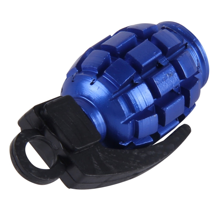 2 PCS Universal Grenade Shaped Bicycle Tire Valve Caps(Blue) -  by buy2fix | Online Shopping UK | buy2fix