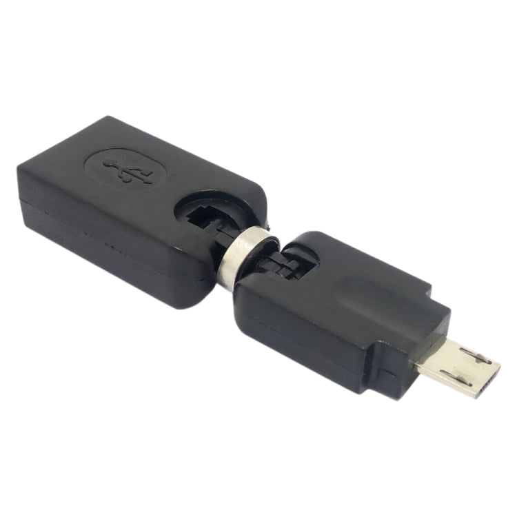 USB 2.0 AM to Mini USB 360 Degree Swivel Adapter(Black) - USB Adapter by buy2fix | Online Shopping UK | buy2fix