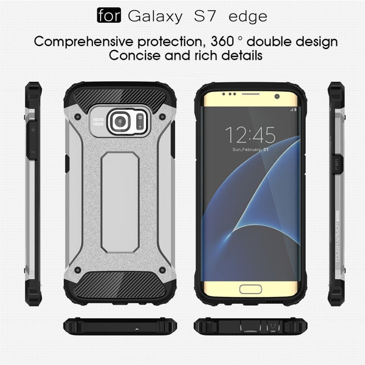 For Galaxy S7 Edge / G935 Tough Armor TPU + PC Combination Case (Grey) - Samsung Accessories by buy2fix | Online Shopping UK | buy2fix