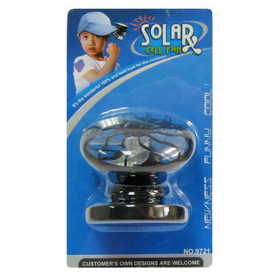 Mini Portable Clip-on Solar Power Cell Travel Cooling Cool Fan(Black) - Consumer Electronics by buy2fix | Online Shopping UK | buy2fix