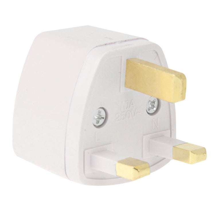 Plug Adapter, Travel Power Adaptor with UK Socket Plug(White) - Consumer Electronics by buy2fix | Online Shopping UK | buy2fix