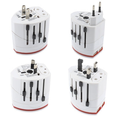 Plug Adapter, World Travel Adapter 2 & USB Charger - Consumer Electronics by buy2fix | Online Shopping UK | buy2fix