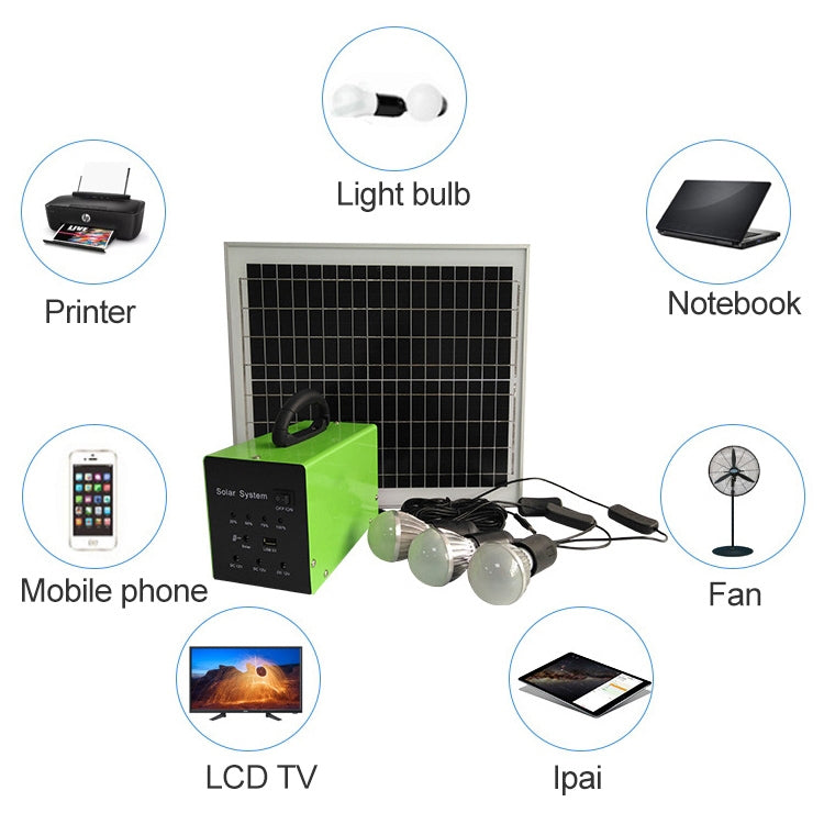 SG20W-AC100 20W Household High Power Solar Power Generation System - Consumer Electronics by buy2fix | Online Shopping UK | buy2fix