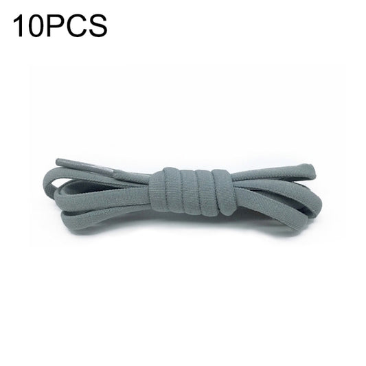 10 PCS Stretch Spandex Non Binding Elastic Shoe Laces (Grey) - Outdoor & Sports by buy2fix | Online Shopping UK | buy2fix