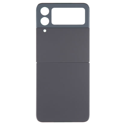 For Samsung Galaxy Z Flip4 SM-F721B Battery Back Cover with Camera Lens Cover(Black) - Back Cover by buy2fix | Online Shopping UK | buy2fix