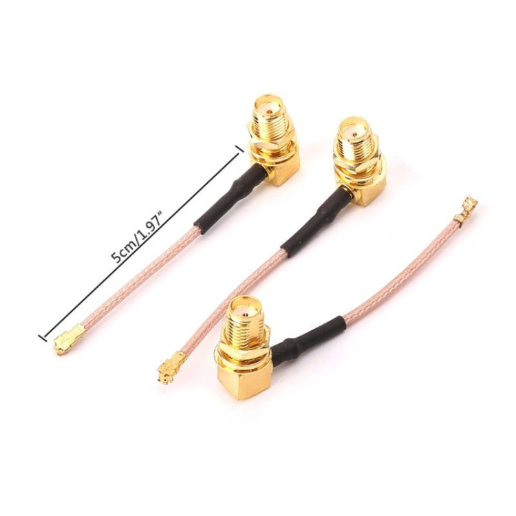 5 PCS RG178 Ufl / IPX / IPEX to SMA Female Adapter Braid Cable, Length: 5cm - Security by buy2fix | Online Shopping UK | buy2fix