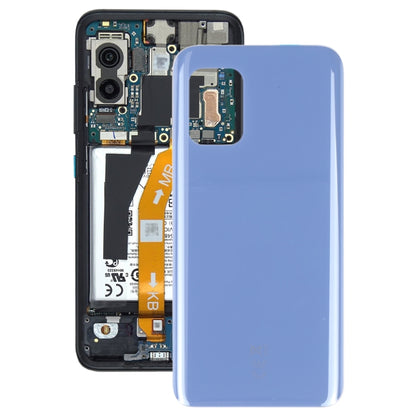 Glass Battery Back Cover with Adhesive for Asus Zenfone 8 ZS590KS(Blue) - Repair & Spare Parts by buy2fix | Online Shopping UK | buy2fix