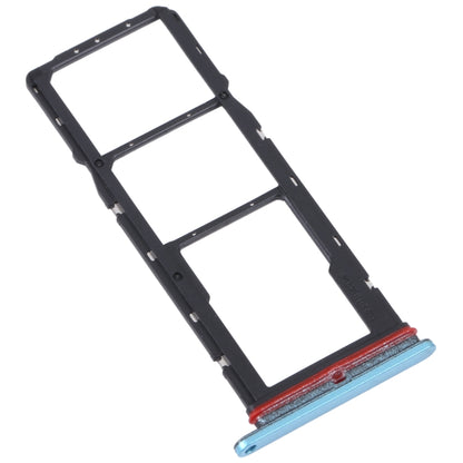 For Motorola Moto G22 SIM Card Tray + SIM Card Tray + Micro SD Card Tray (Blue) - Card Socket by buy2fix | Online Shopping UK | buy2fix