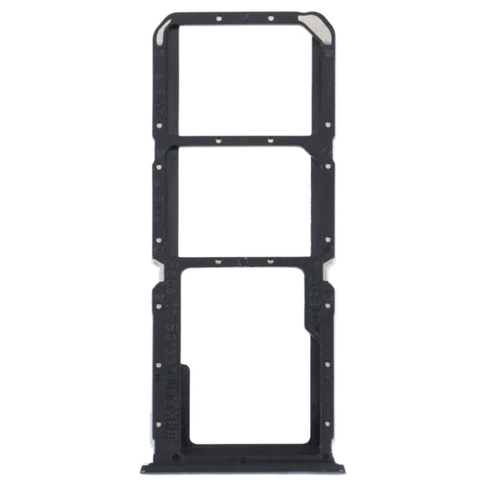 For OPPO Reno5 Lite / Reno5 F / A94 4G SIM Card Tray + SIM Card Tray + Micro SD Card Tray (Black) - Repair & Spare Parts by buy2fix | Online Shopping UK | buy2fix