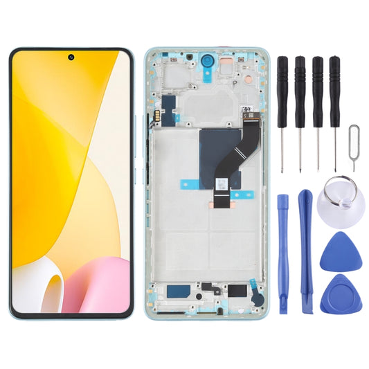 Original LCD Screen For Xiaomi 12 Lite Digitizer Full Assembly with Frame (Green) - Repair & Spare Parts by buy2fix | Online Shopping UK | buy2fix