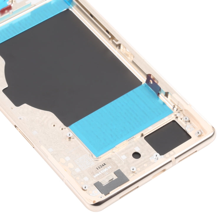 For Google Pixel 6 Pro Battery Back Cover with Middle Frame(Gold) - Repair & Spare Parts by buy2fix | Online Shopping UK | buy2fix