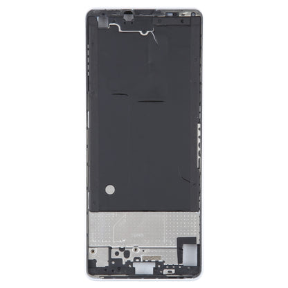 For Sony Xperia 10 IV Original Middle Frame Bezel Plate (White) - Repair & Spare Parts by buy2fix | Online Shopping UK | buy2fix