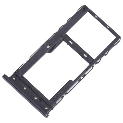 For Motorola Moto G 2022 SIM Card Tray + Micro SD Card Tray (Black) - Card Socket by buy2fix | Online Shopping UK | buy2fix