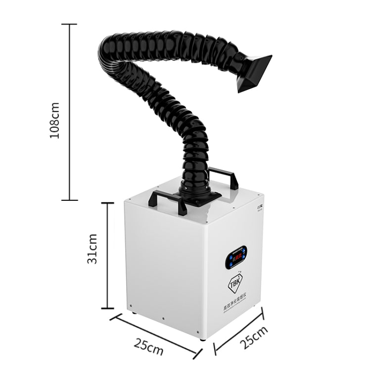 TBK618 220V Soldering Fume Extractor Industrial Soldering Iron Fume Laser Marking Fume Extractor Mobile Purifying Smoke Apparatus - Dust Remove Tool by TBK | Online Shopping UK | buy2fix