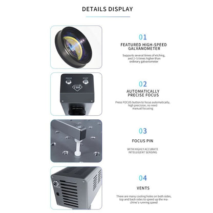 TBK-958M Laser Marking Machine Auto Focus Frame Separator 2 in 1 Engraving Equipment, UK Plug - Laser Machines by TBK | Online Shopping UK | buy2fix