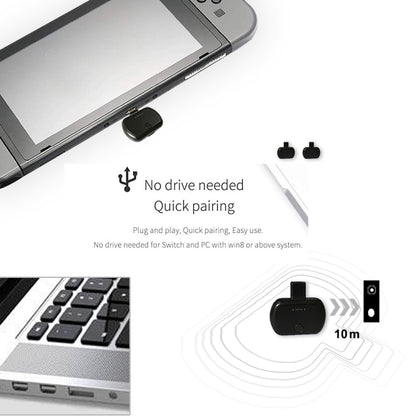 B26 CSR Bluetooth 5.0 One Drag Two Bluetooth Transmitter Type-c Wireless Audio Music Transmitter - Apple Accessories by buy2fix | Online Shopping UK | buy2fix
