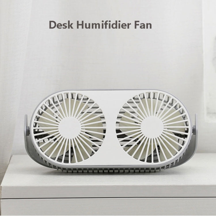 Small Bean Desktop Desktop Double Leaf Usb Mini Fan(Pink) - Consumer Electronics by buy2fix | Online Shopping UK | buy2fix