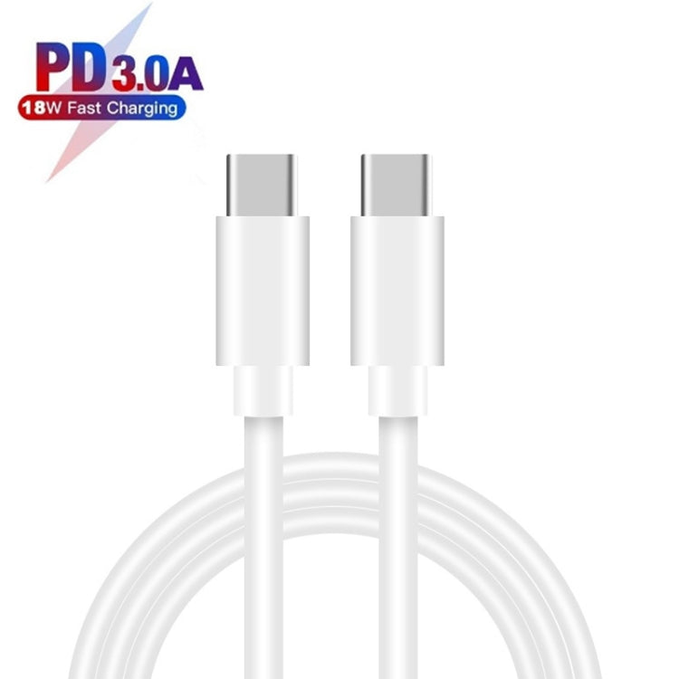 SDC-18W 18W PD 3.0 Type-C / USB-C + QC 3.0 USB Dual Fast Charging Universal Travel Charger with Type-C / USB-C to Type-C / USB-C Fast Charging Data Cable, US Plug - Mobile Accessories by buy2fix | Online Shopping UK | buy2fix