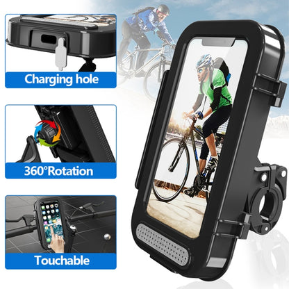 Bicycle Phone Holder Waterproof Bicycle Motorcycle Handlebar Case For 4.7-6.8 Inch Mobile Phone Mount - Holders by buy2fix | Online Shopping UK | buy2fix