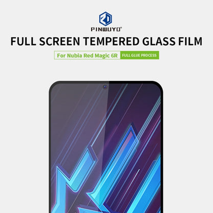 For Nubia Red Magic 6R PINWUYO 9H 2.5D Full Screen Tempered Glass Film(Black) - Others by PINWUYO | Online Shopping UK | buy2fix