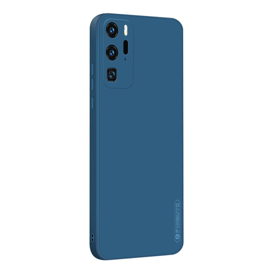 For Huawei P40 Pro PINWUYO Sense Series Liquid Silicone TPU Mobile Phone Case(Blue) - Huawei Cases by PINWUYO | Online Shopping UK | buy2fix