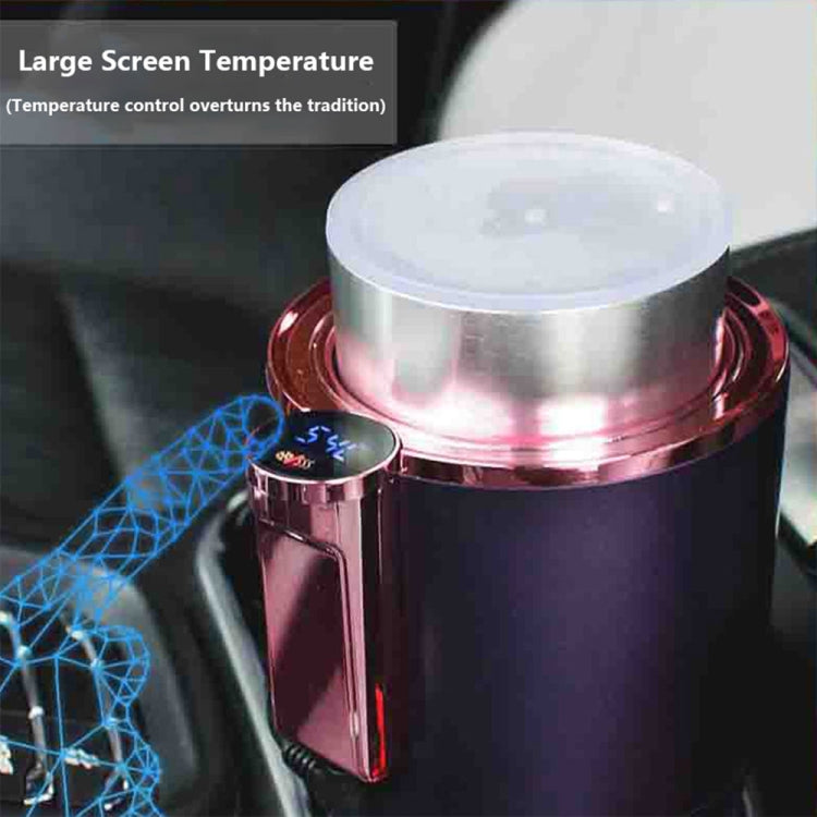 2-in-1 Smart Car Cup Cooler Outdoor Travel Heater Portable Auto Mini Refrigerator 12V Cooling Heating Cup and Drink Holder(Black) - In Car by buy2fix | Online Shopping UK | buy2fix