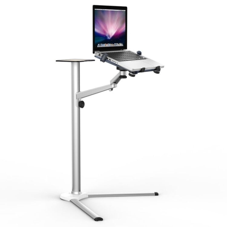 UP-8 3-in-1 Multifunction Adjustable Computer Floor Stand with Mouse Tray - Computer & Networking by buy2fix | Online Shopping UK | buy2fix