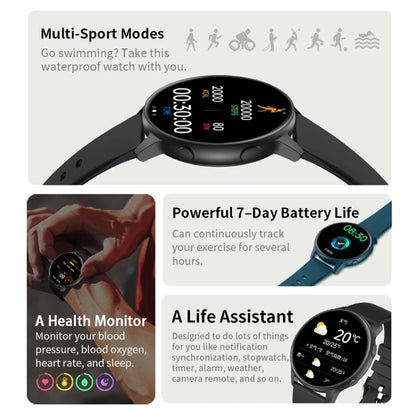 MX1 1.28 inch IP68 Waterproof Color Screen Smart Watch,(Blue) - Smart Wear by buy2fix | Online Shopping UK | buy2fix