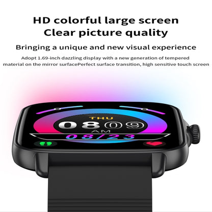 KT58 IP67 1.69 inch Color Screen Smart Watch(Silver) - Smart Wear by buy2fix | Online Shopping UK | buy2fix