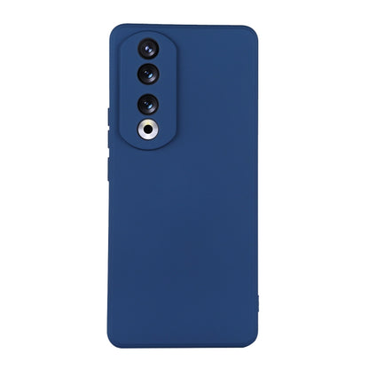 For Honor 90 Pro ENKAY Liquid Silicone Soft Shockproof Phone Case(Dark Blue) - Honor Cases by ENKAY | Online Shopping UK | buy2fix