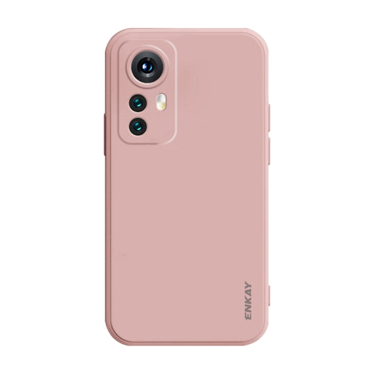For Xiaomi 12 / 12X / 12S ENKAY Liquid Silicone Soft Shockproof Phone Case(Pink) - Xiaomi Cases by ENKAY | Online Shopping UK | buy2fix