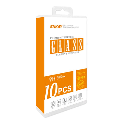 For Samsung Galaxy S22 5G 10pcs ENKAY 0.2mm Tempered Glass Film, Support Fingerprint Unlock - Galaxy S22 5G Tempered Glass by ENKAY | Online Shopping UK | buy2fix