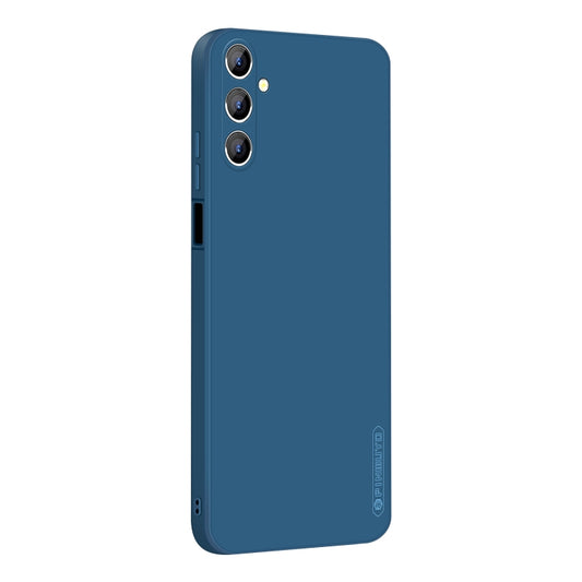 For Samsung Galaxy A13 5G PINWUYO Sense Series Liquid Silicone TPU Phone Case(Blue) - Galaxy Phone Cases by PINWUYO | Online Shopping UK | buy2fix