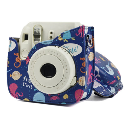 Ocean World Pattern Full Body Camera PU Leather Case Bag with Strap for FUJIFILM instax mini 9 / mini 8+ / mini 8 - Camera Accessories by buy2fix | Online Shopping UK | buy2fix