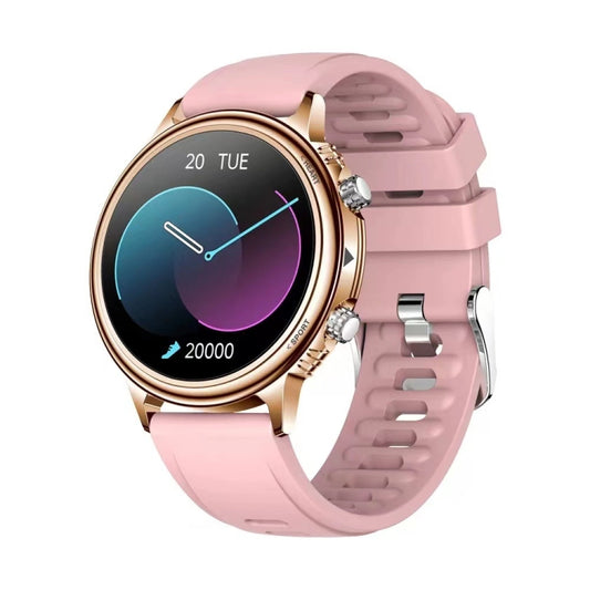 CF85 1.32 inch Silicone Watchband Color Screen Smart Watch(Pink) - Smart Wear by buy2fix | Online Shopping UK | buy2fix