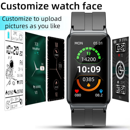 EP01 1.47 inch Color Screen Smart Watch,Support Heart Rate Monitoring/Blood Pressure Monitoring(Black) - Smart Wear by buy2fix | Online Shopping UK | buy2fix