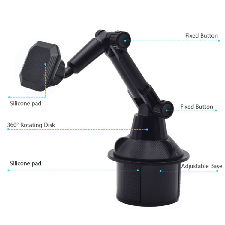 X033 360 Degree Car Phone Mount Adjustable Gooseneck Cup Holder - In Car by buy2fix | Online Shopping UK | buy2fix