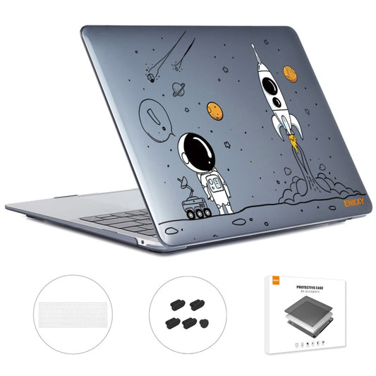 For MacBook Pro 15.4 A1707/A1990 ENKAY Hat-Prince 3 in 1 Spaceman Pattern Laotop Protective Crystal Case with TPU Keyboard Film / Anti-dust Plugs, Version:EU(Spaceman No.1) - MacBook Pro Cases by ENKAY | Online Shopping UK | buy2fix