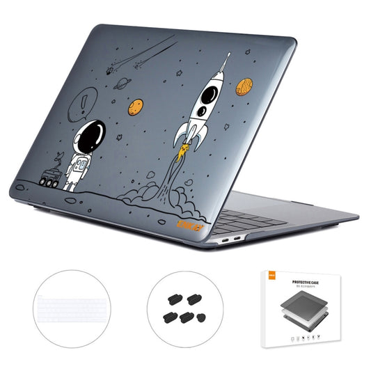 For MacBook Pro 16.1 A2141 ENKAY Hat-Prince 3 in 1 Spaceman Pattern Laotop Protective Crystal Case with TPU Keyboard Film / Anti-dust Plugs, Version:US(Spaceman No.1) - MacBook Pro Cases by ENKAY | Online Shopping UK | buy2fix