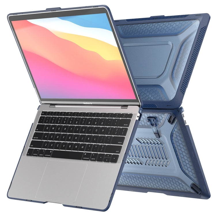 For MacBook Air 13.3 2020 A2179/A2337 ENKAY Hat-Prince 3 in 1 Protective Bracket  Case Cover Hard Shell with TPU Keyboard Film / Anti-dust Plugs, Version:US(Grey) - MacBook Air Cases by ENKAY | Online Shopping UK | buy2fix